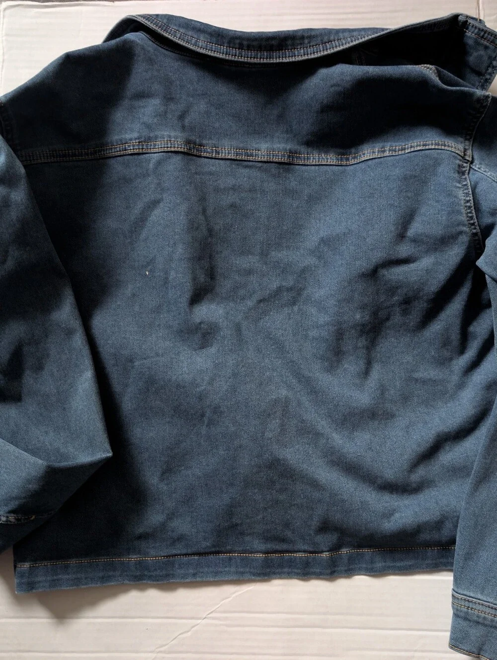 Men's Dark Blue Denim Utility Jacket